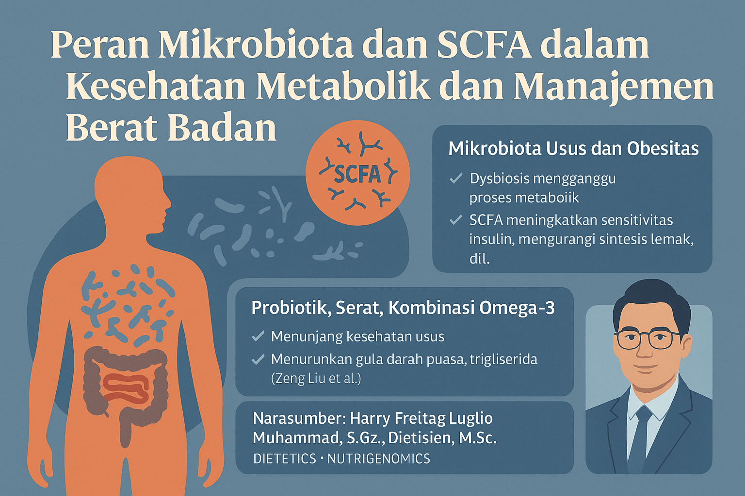 Cara Efektif Mengatasi Obesitas: Peran Probiotik, Omega-3, dan Suplemen