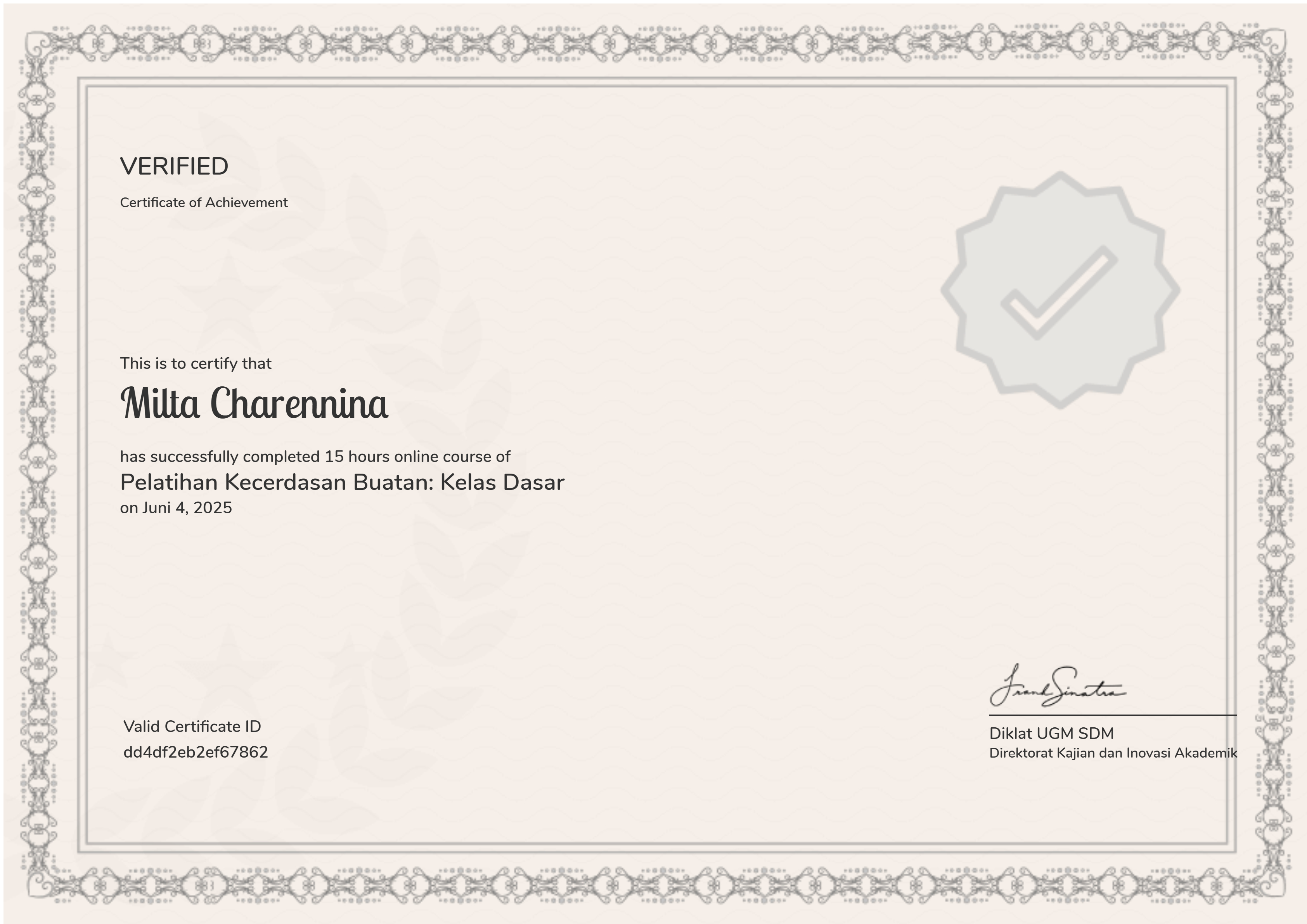 Pelatihan Kecerdasan Buatan: Kelas Dasar